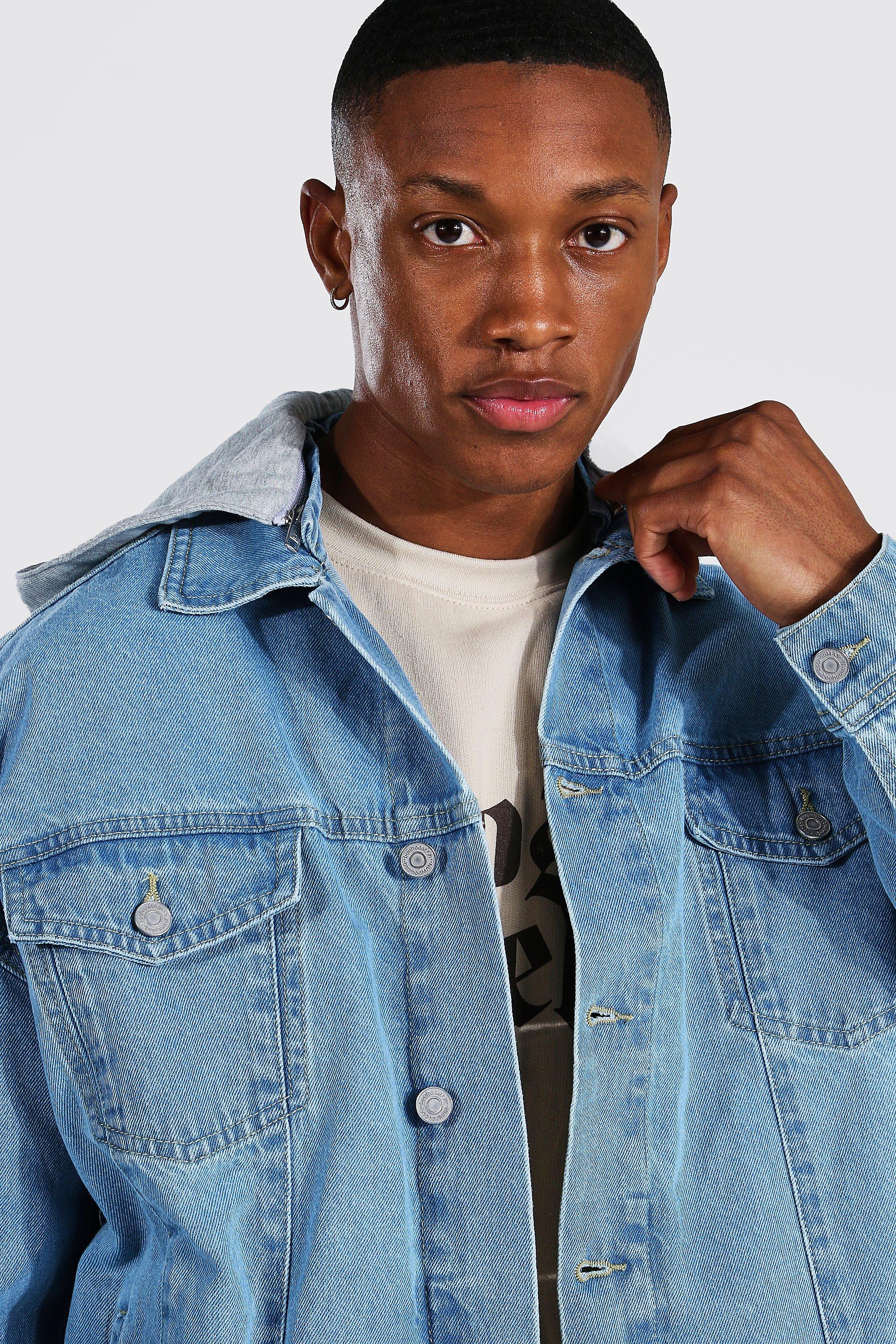 Boohoo blue denim outlet jacket